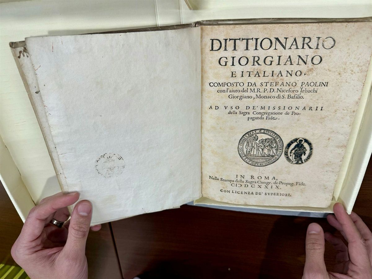 Georgian materials display and briefing at Library of Congress