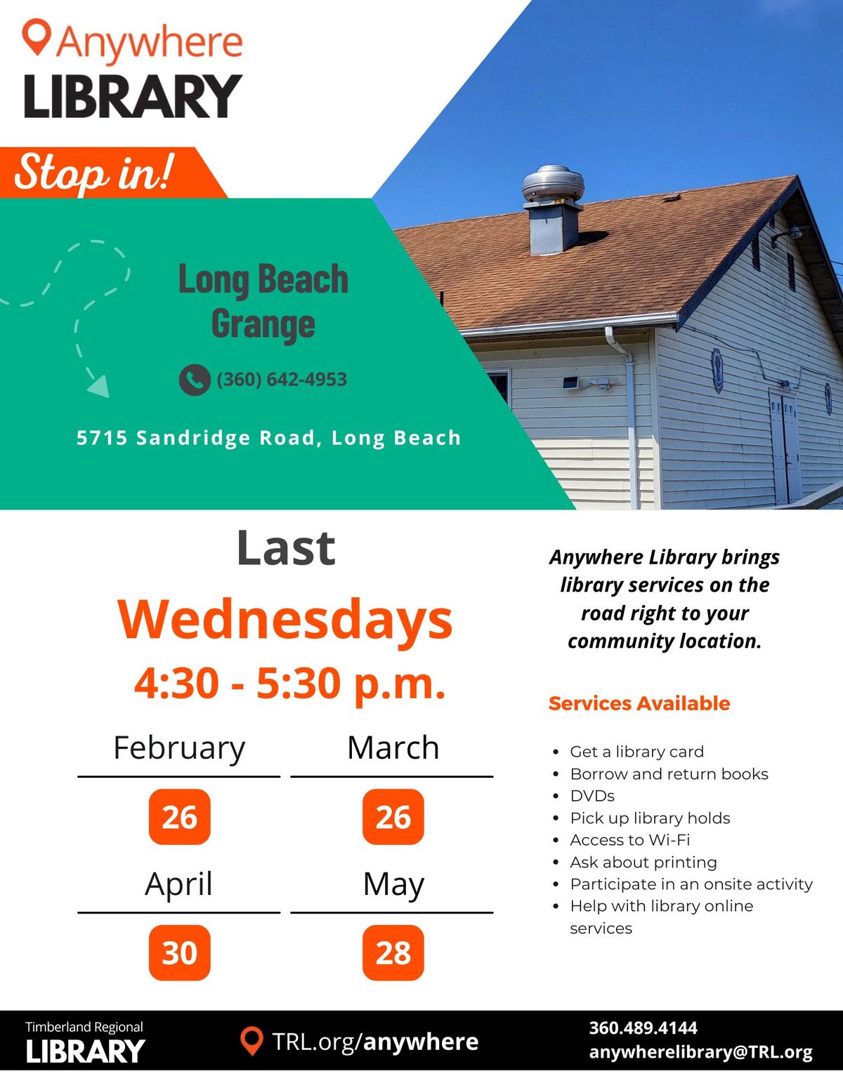 Anywhere Library @ Long Beach Grange