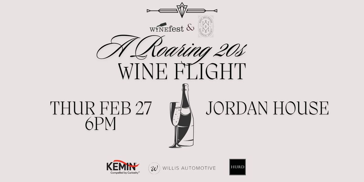 A Roaring 20s Wine Flight