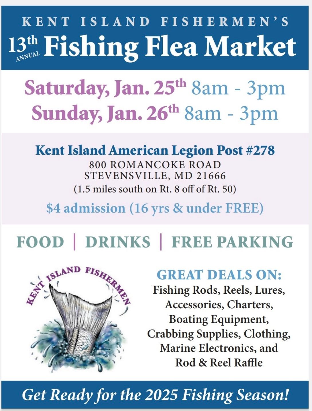 13th annual Kent island Fishermen\u2019s Flea Market