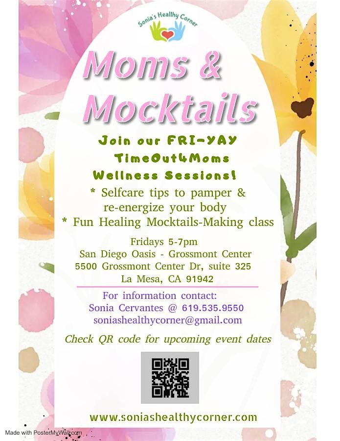 Moms and Mocktails :Time out 4 Moms Wellness Workshop