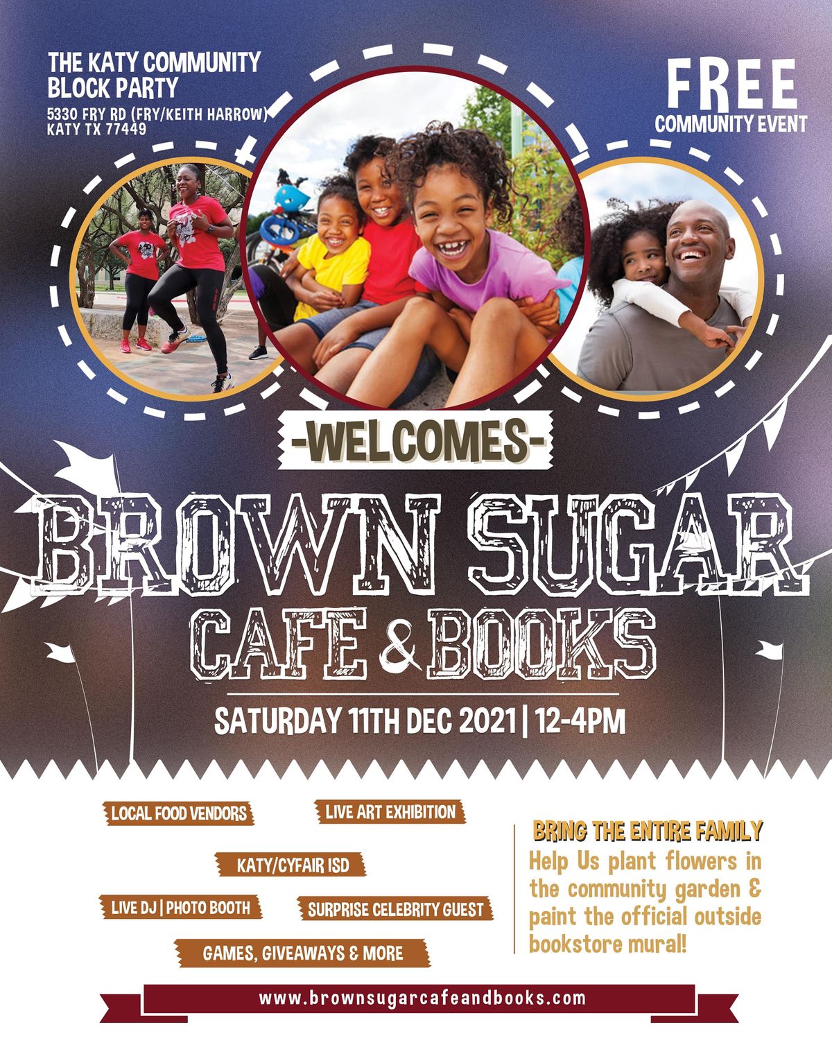 Katy Community Block Party Welcomes Brown Sugar Bookstore!, 5330 Fry Rd ...