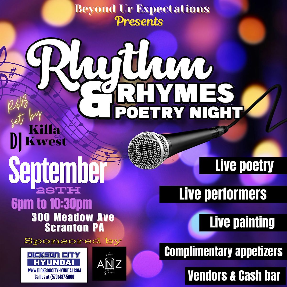 Rhythm & Rhymes Poetry Night