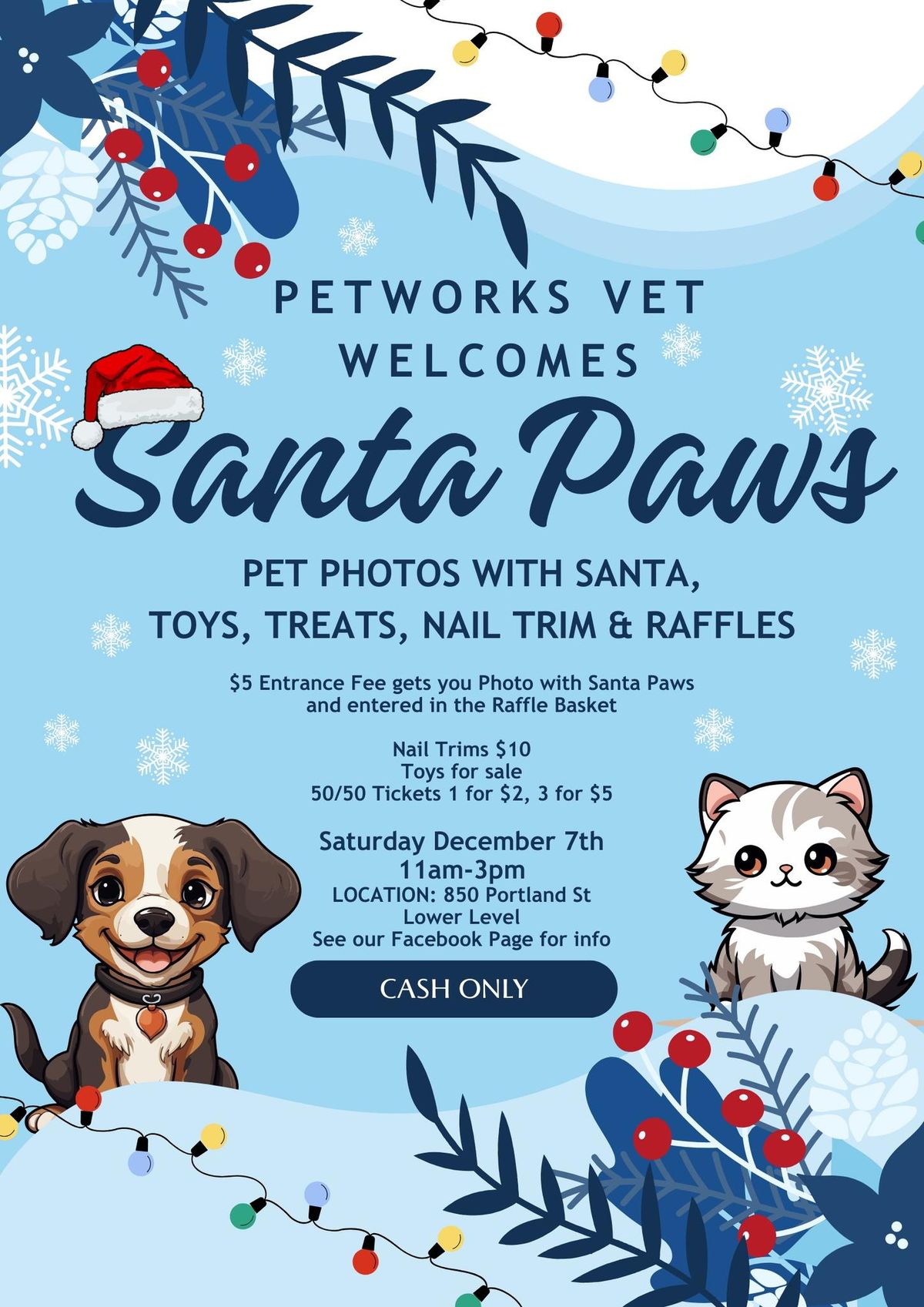 Pet photos with Santa Paws\ud83c\udf85\ud83c\udffb\ud83d\udc3e