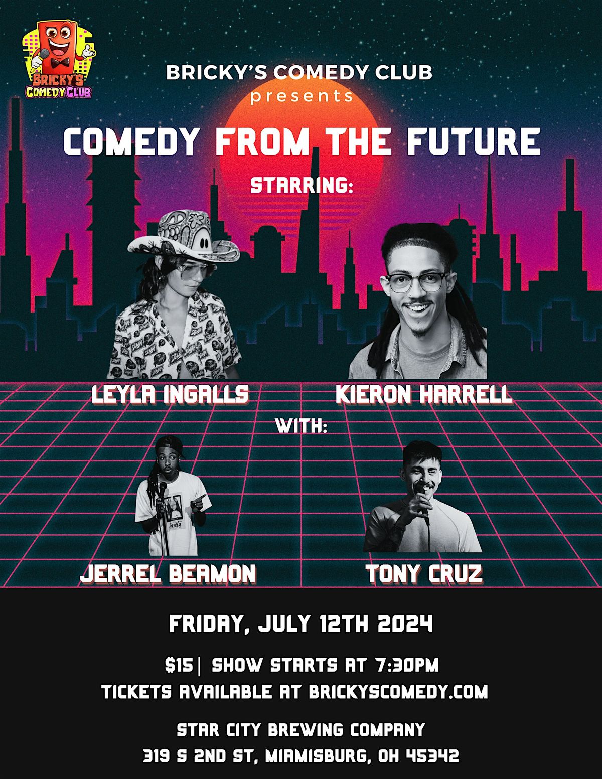 COMEDY FROM THE FUTURE @ Bricky's Comedy Club