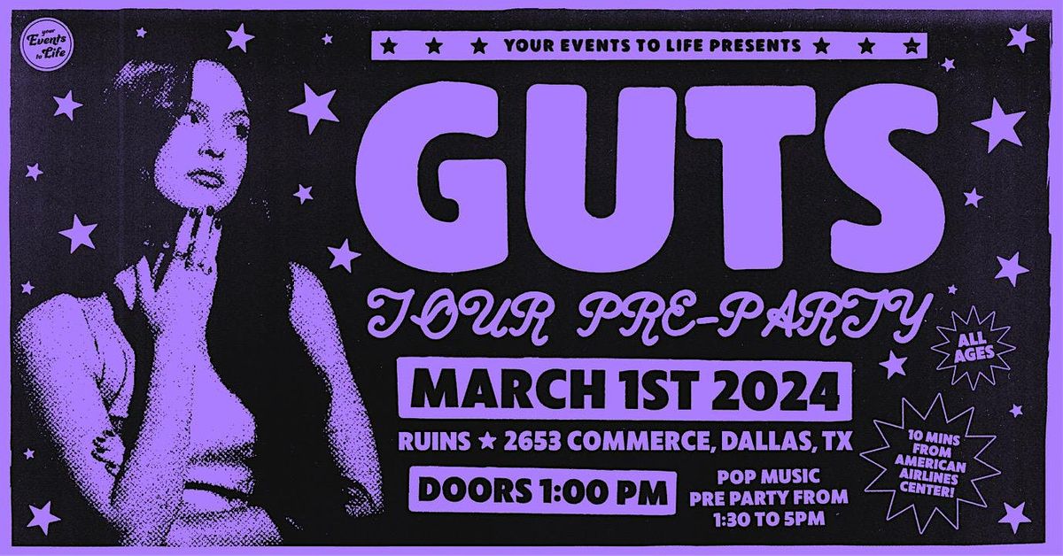 GUTS Tour Pre Party