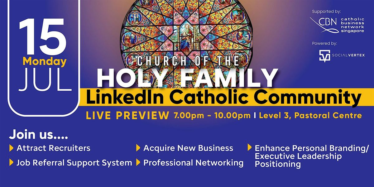 LinkedIn Catholic Community (LCC) Live Preview
