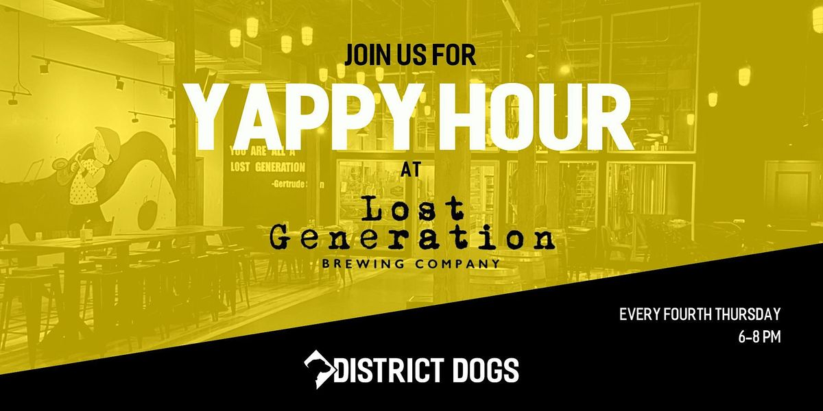 District Dogs Yappy Hour @ Lost Gen Brewing Co.