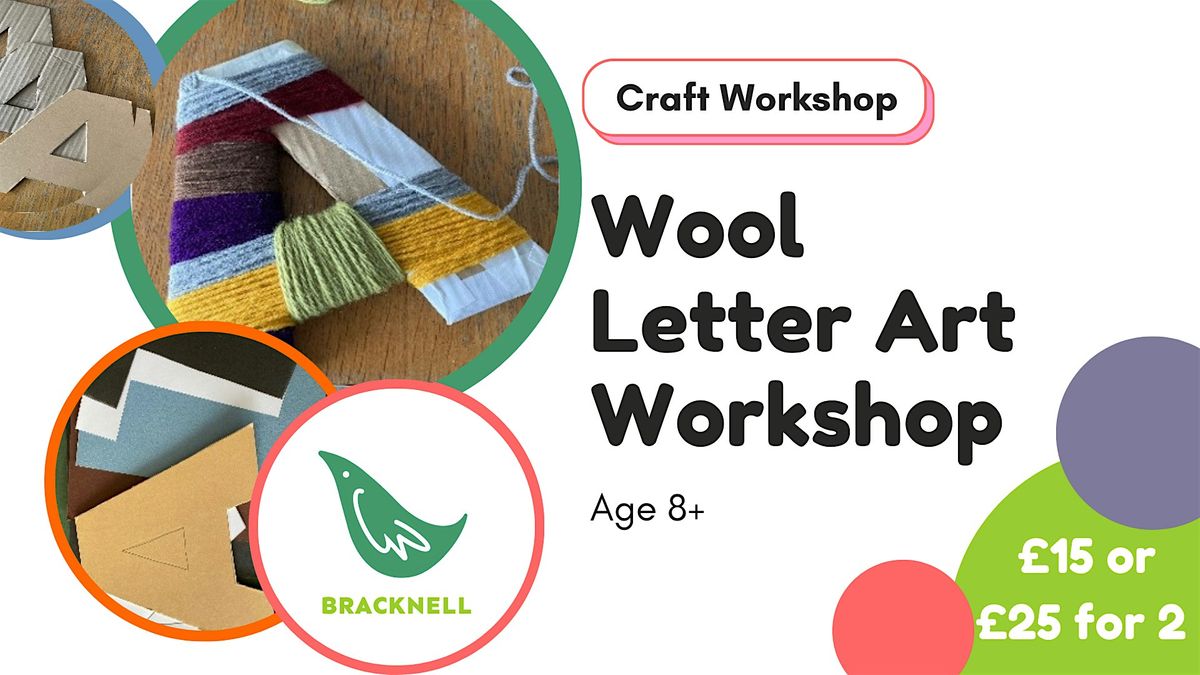 Woolwrapping letter art with Kathryn in Bracknell, Craft