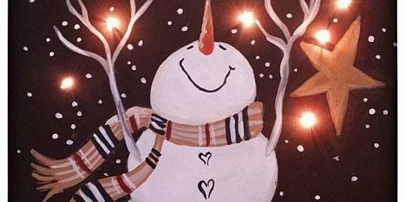 Starlit Snowman - Painting Class