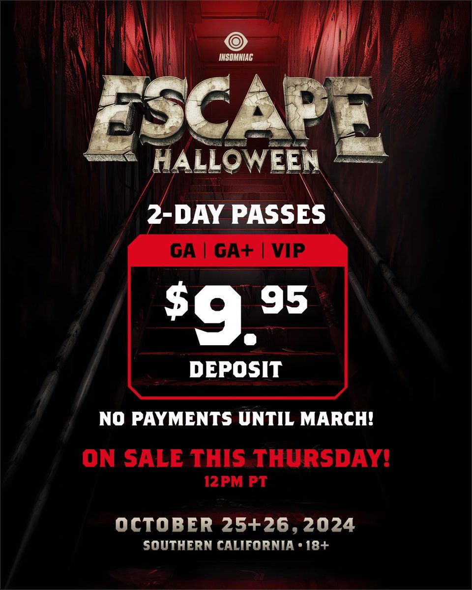 Escape Halloween - 2 Day Pass (Concert)