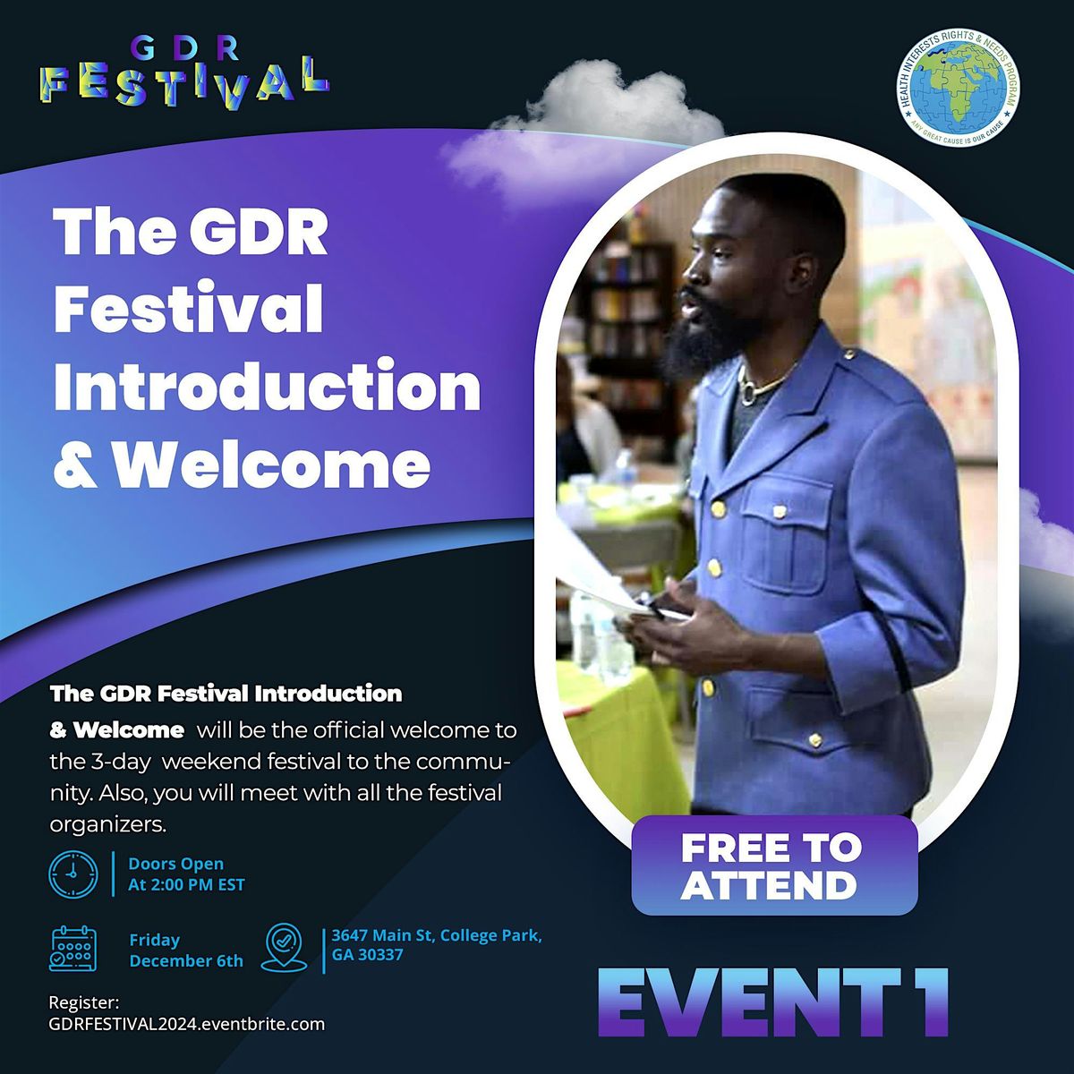 The GDR Festival Introduction & Welcome