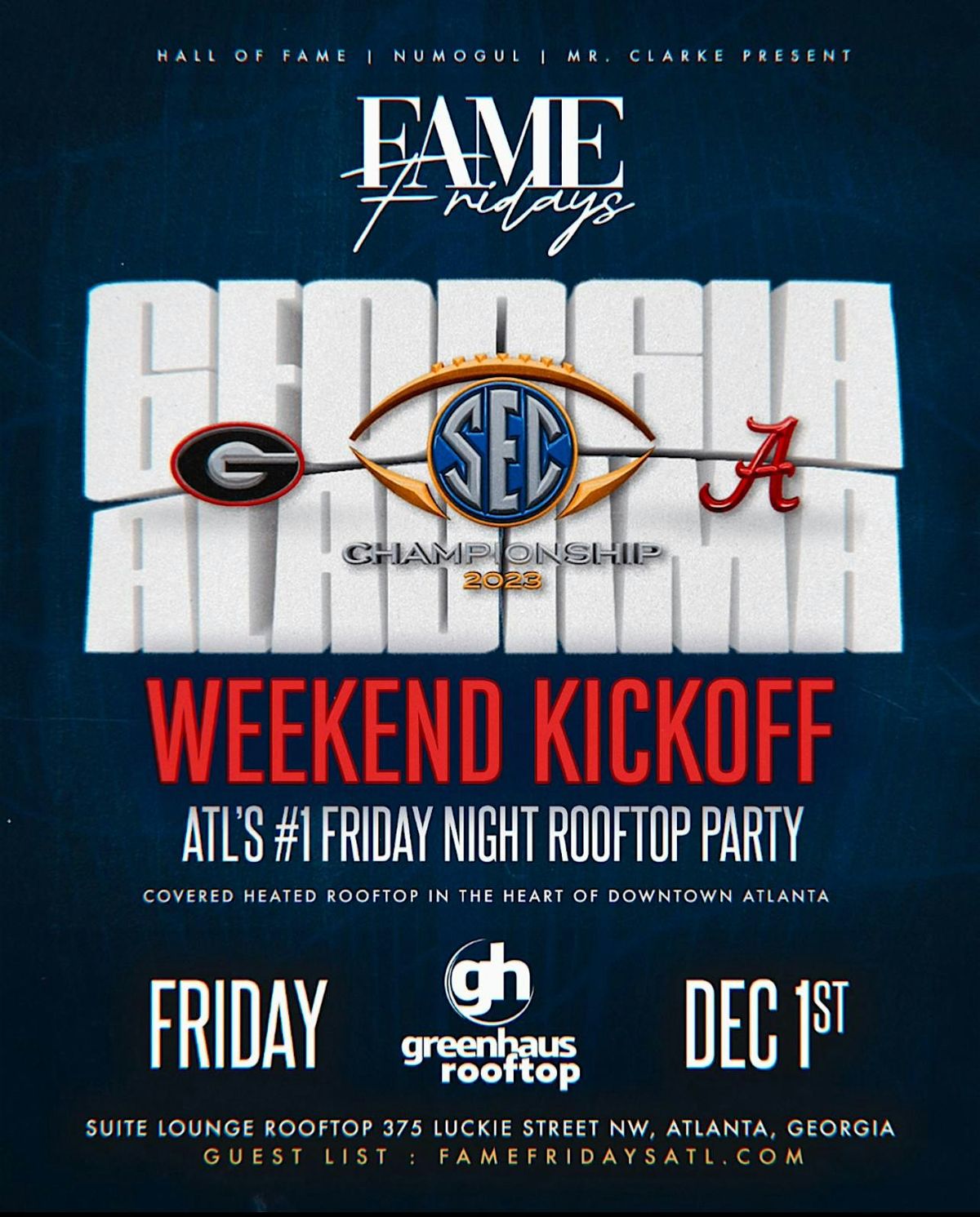 FAME FRIDAY: SEC Championship Kickoff Party