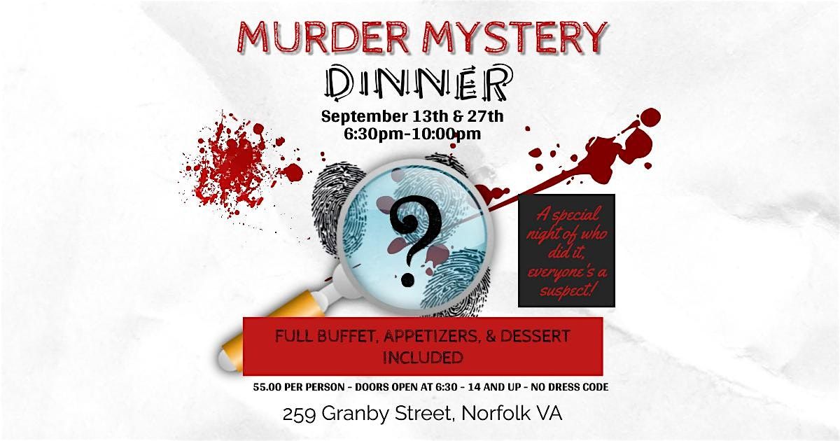 M**der Mystery Dinner at The Venue  at 259 Granby