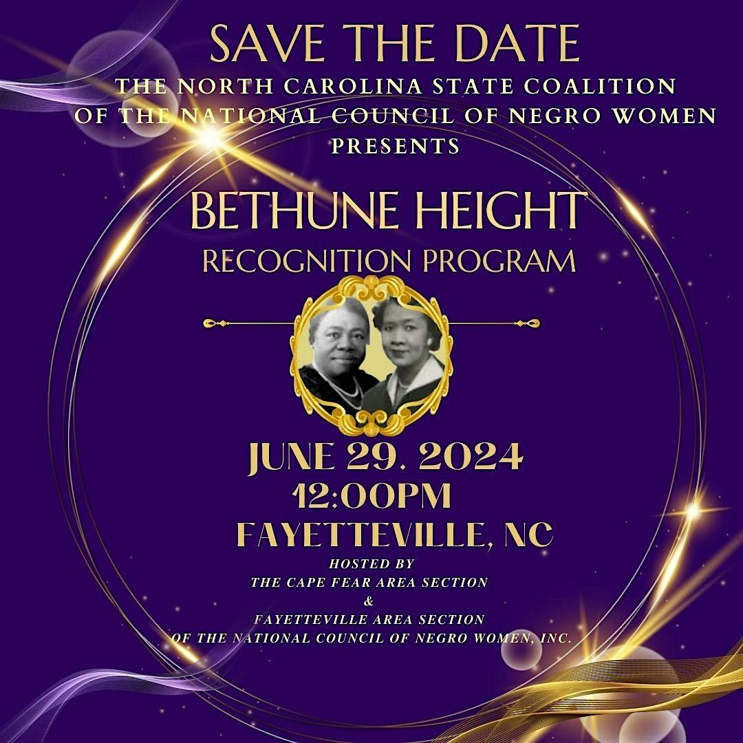 23rd Annual NC State Coalition Bethune-Height Recognition Program