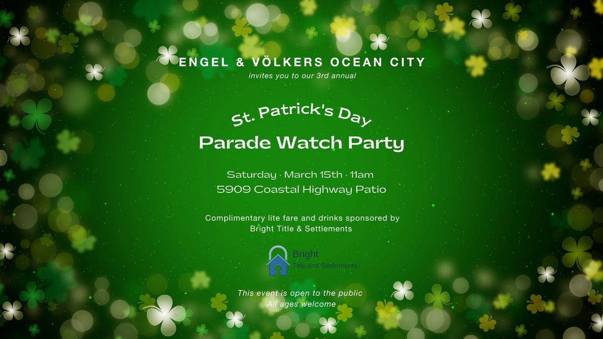 St. Patrick's Day Parade Watch Party