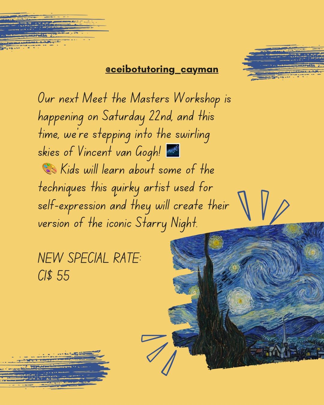 Meet the Masters: hands-on art creations inspired by Van Gogh