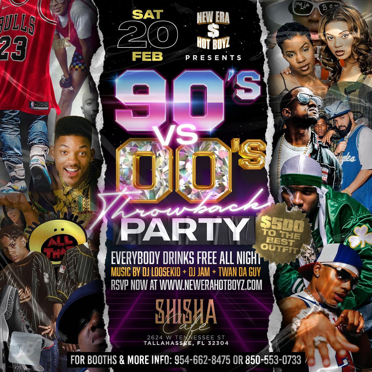 90s Vs 00s A Throwback Party Sat Feb th Cafe Shisha Shisha Cafe Tallahassee February To 21 February