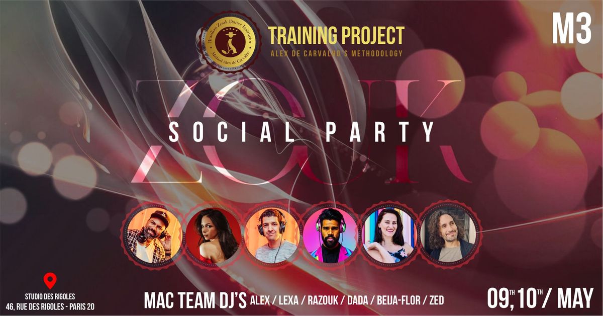 Zouk Social party - MAC Module 3