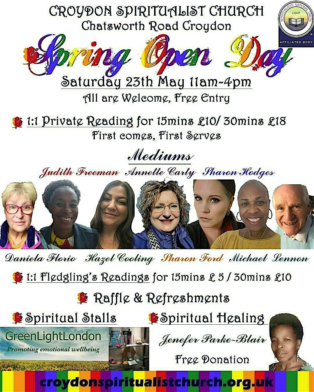 SPRING OPEN DAY in Croydon Spiritualist Church