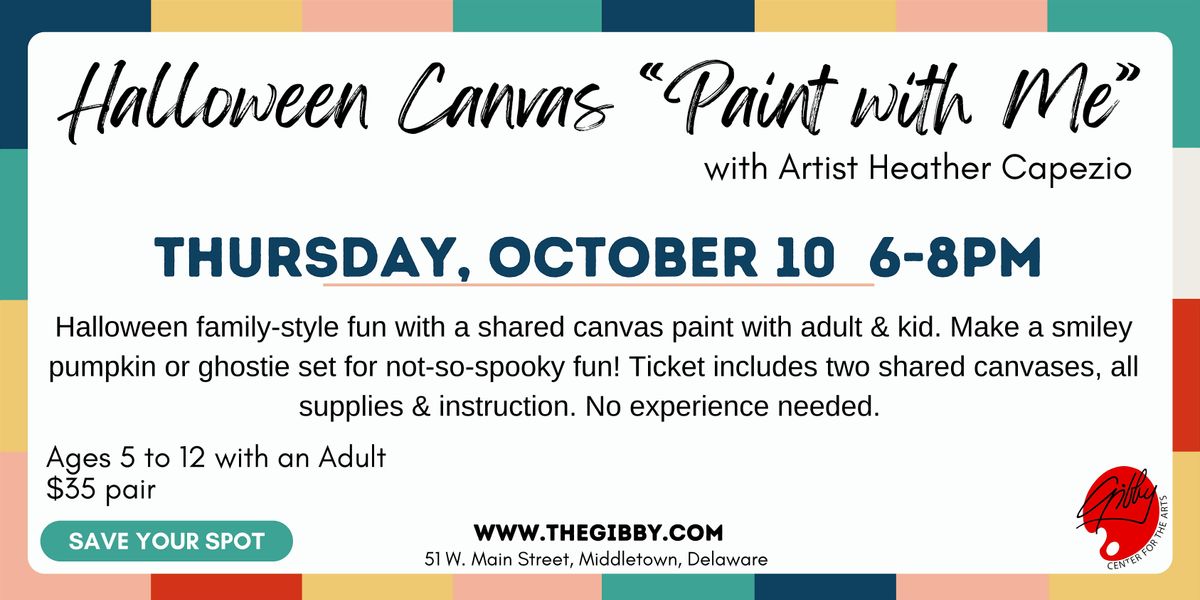 Halloween Canvas "Paint with Me"