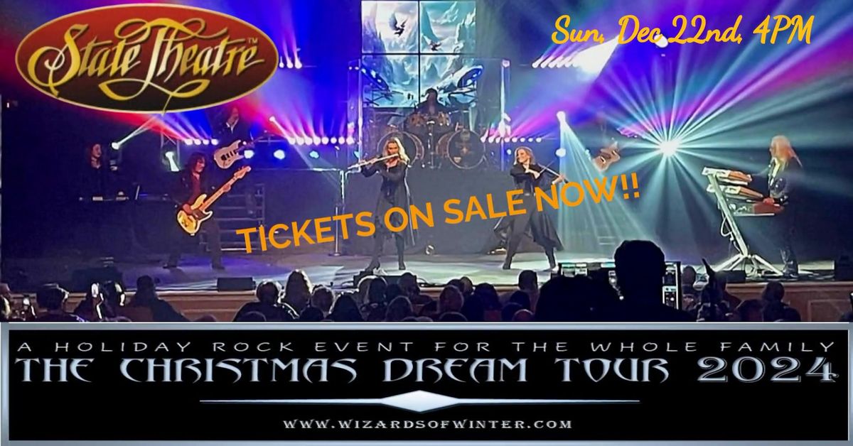 STATE THEATRE EASTON, PA - SUNDAY DEC 22ND 4PM - THE WIZARDS OF WINTER RETURN!!