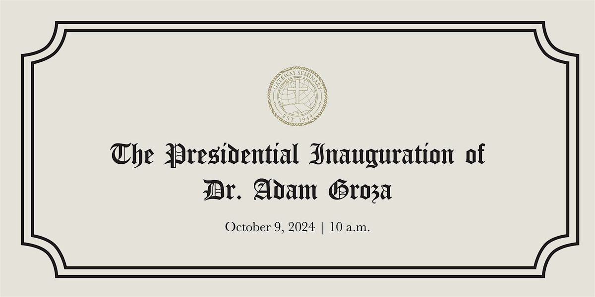 Inauguration of Adam Groza