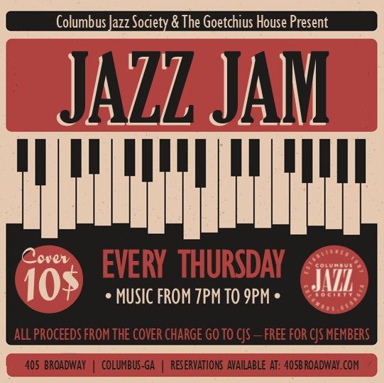 EVERY THURSDAY - JAZZ JAM w\/ Columbus Jazz Society