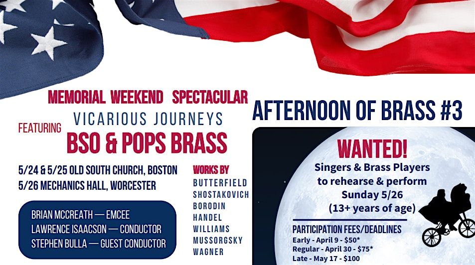 Afternoon of Brass #3 : BOSTON : Memorial Weekend Spectacular!