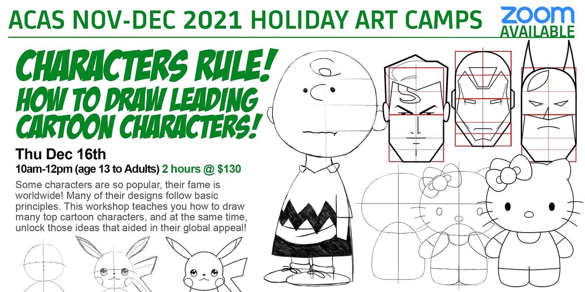 CHARACTERS RULE! How to Draw leading Cartoon Characters!