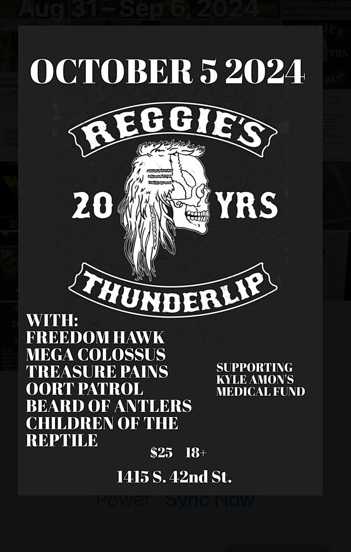 20 Years of Reggies\/20 Years of ThunderLip!