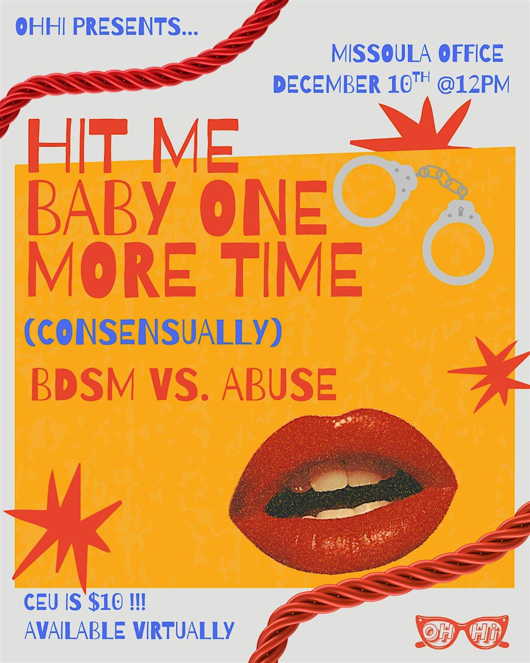 BDSM vs. Abuse: Hit Me Baby One More Time (Consensually) CEU