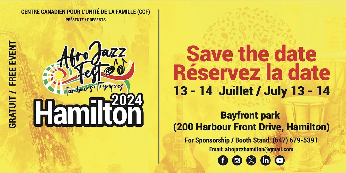 Hamilton  AfroJazz FEST 2024