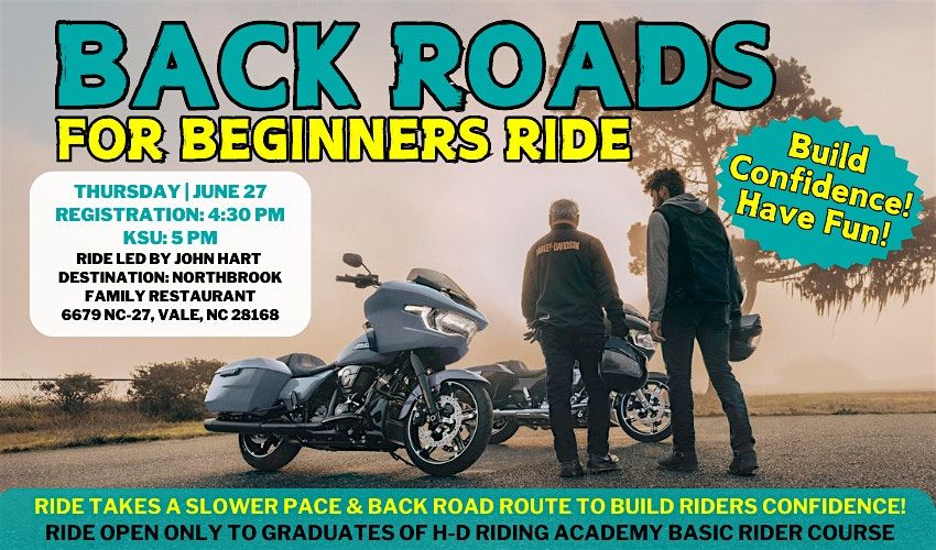 Backroads for Beginners Ride