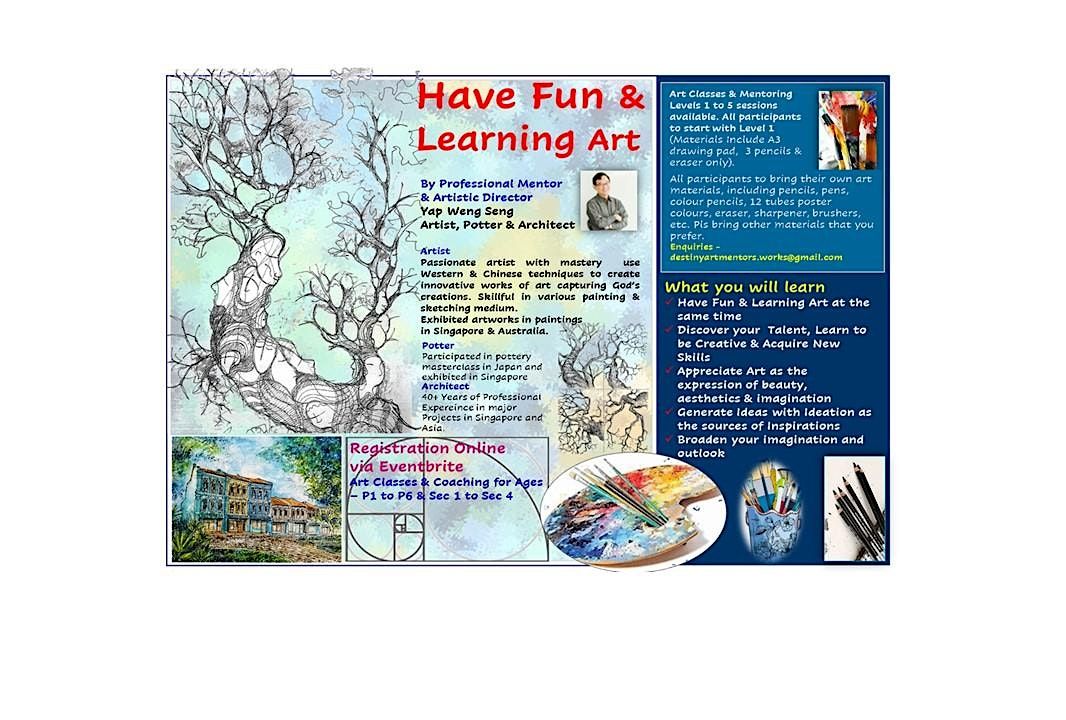 Have FUN & Learn Art for Children & Youth Art Classes (Adults Welcome)