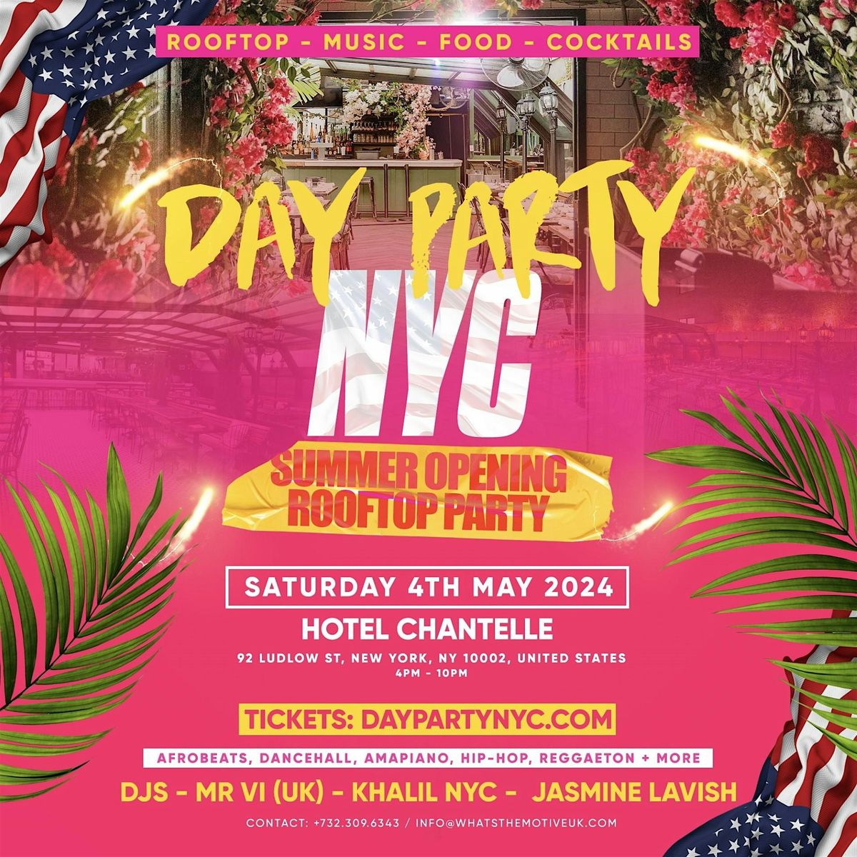 DAY PARTY NYC - New York's Biggest Rooftop Day Party