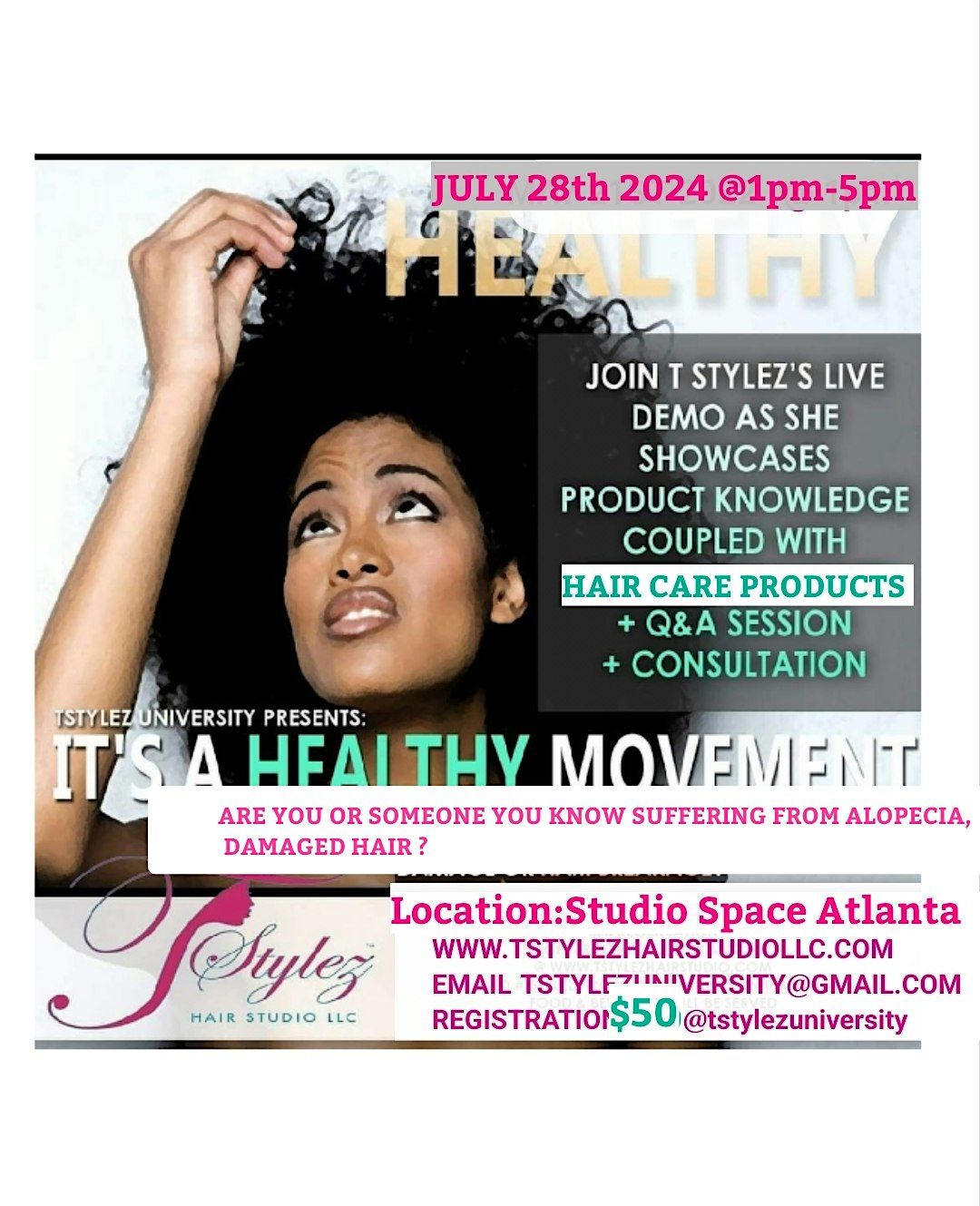 IT'S A HEALTHY MOVEMENT !Are You Suffering From Alopecia\/Damaged Hair?