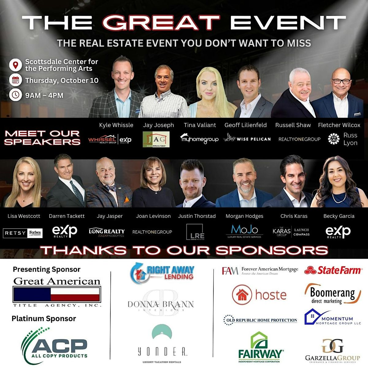 The Great Event - The REAL ESTATE event you don't want to miss!