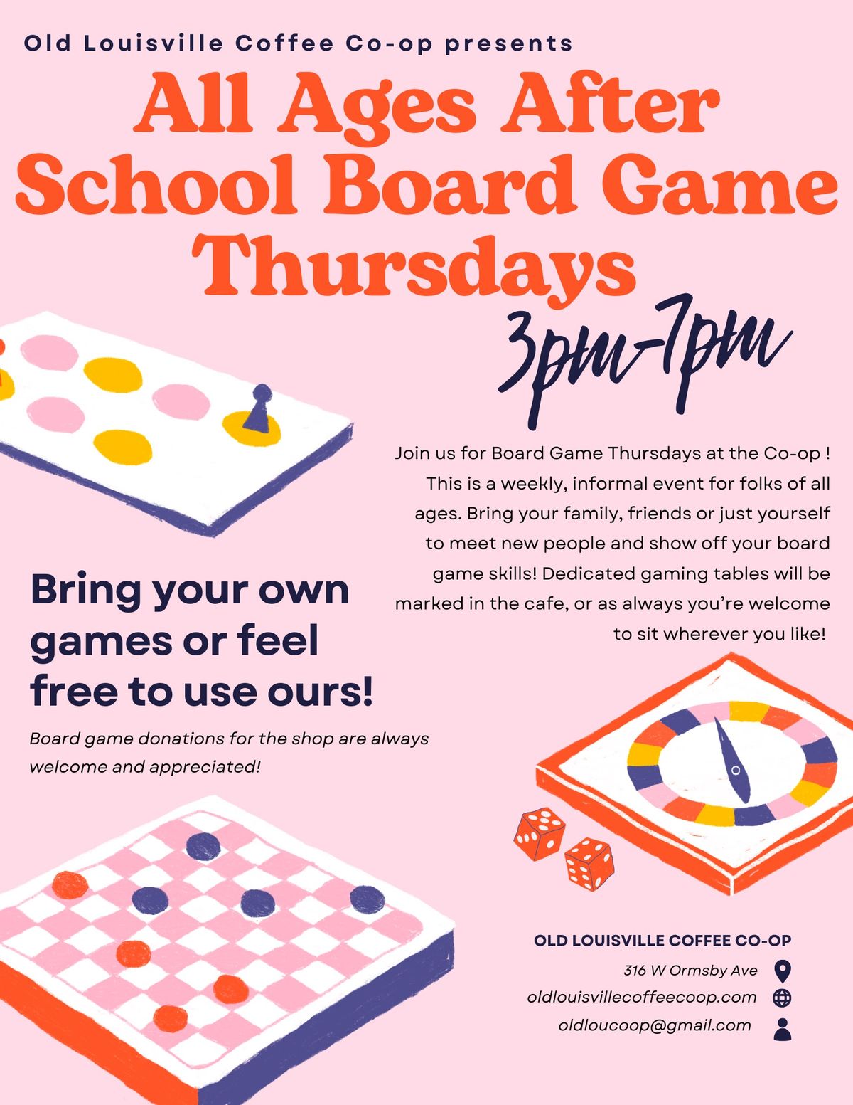 Weekly After School Board Game Day 