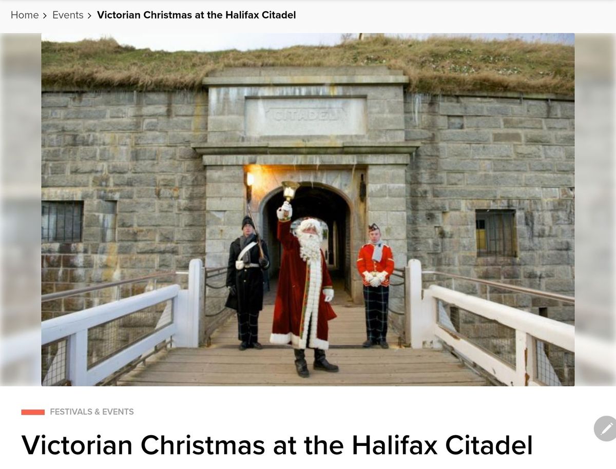 Victorian Christmas at the Halifax Citadel\nNov 23, 2024\n12:00 pm - 04:00 pm