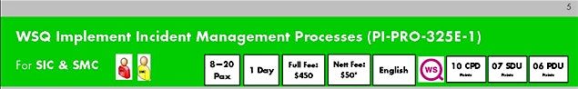 WSQ Implement Incident Management Processes (PI-PRO-325E-1)Run 294