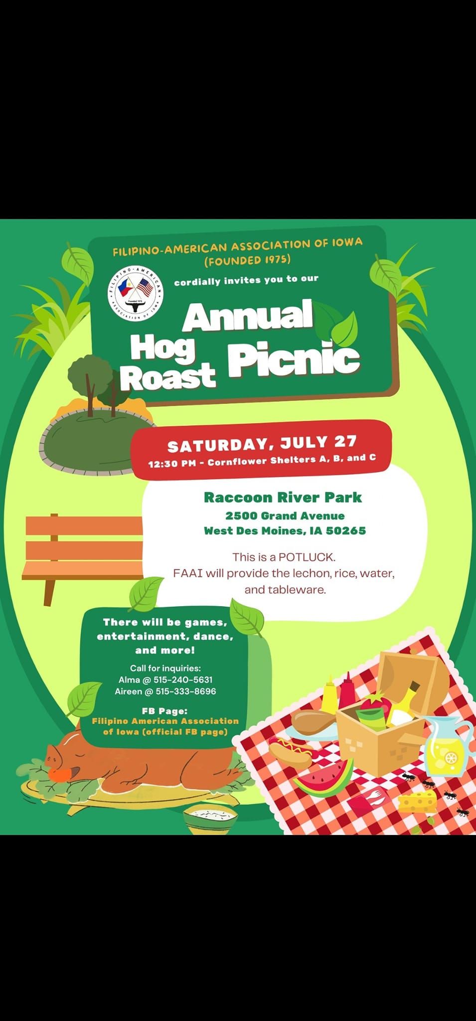 ANNUAL HOG ROAST PICNIC