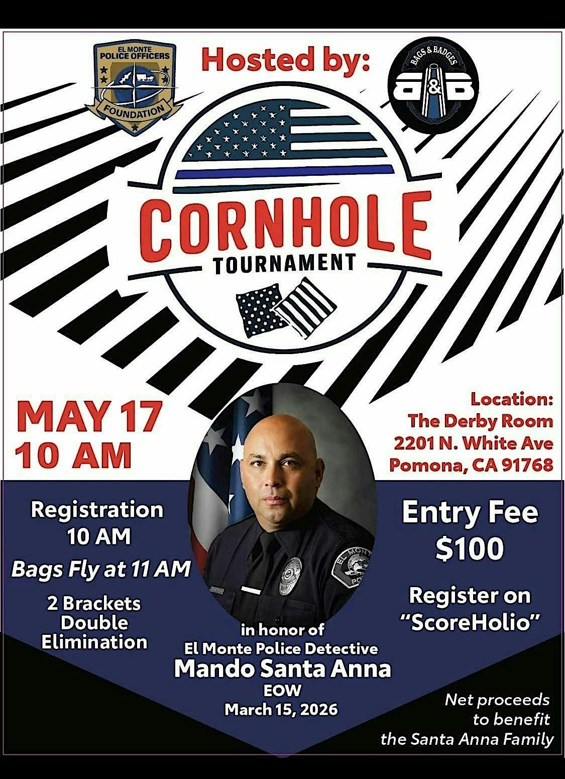 El Monte Police Officers Foundation Charity CornHole Tournament