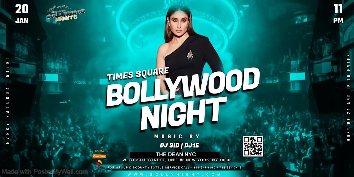 Bollywood Nights- Desi Saturday @ THE DEAN NYC