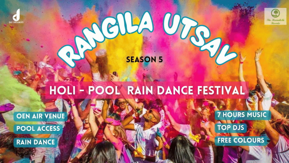 Rangila Utsav Holi Pool - Rain Dance Festival