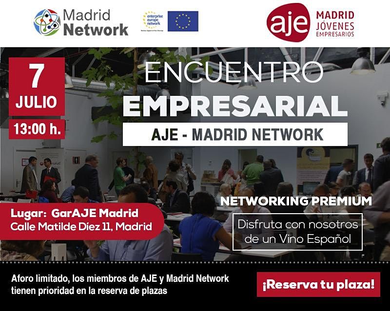 Encuentro empresarial \u2013 AJE \u2013 Madrid Network