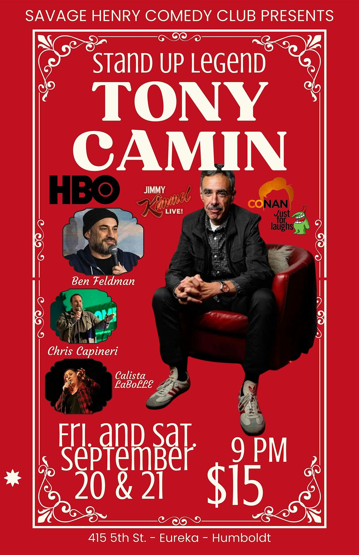 Tony Camin headlines The Club