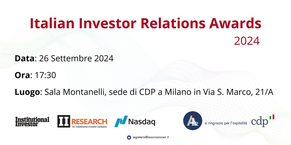 Italian Investor Relations Awards 2024