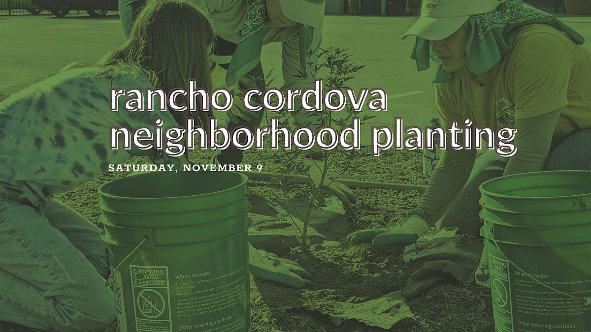 Rancho Cordova Neighborhood Tree Planting