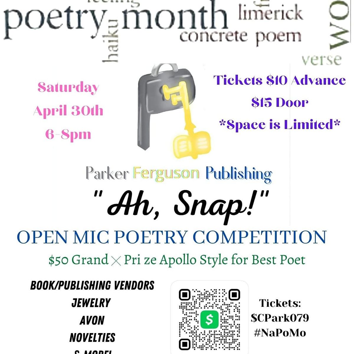 "Ah, Snap!" Open Mic Poetry Competition